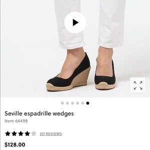 J Crew Seville espadrille wedges
